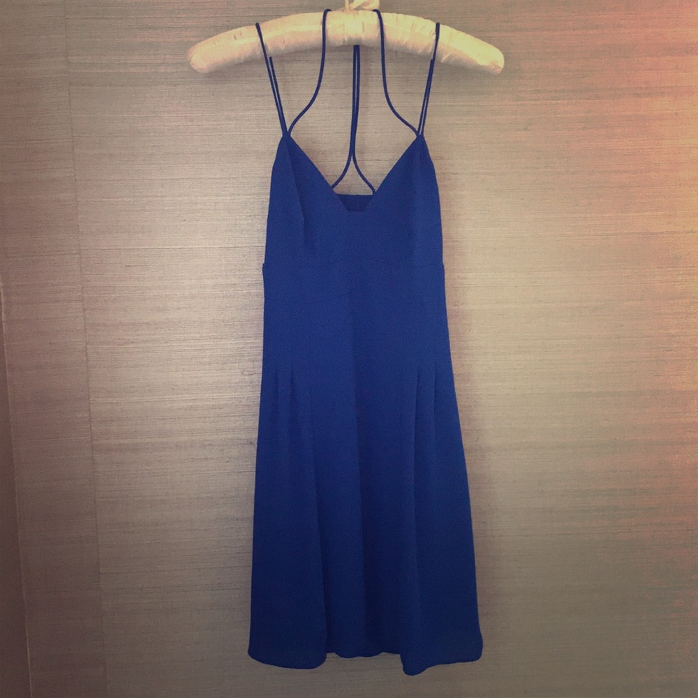 Express royal blue mini dress